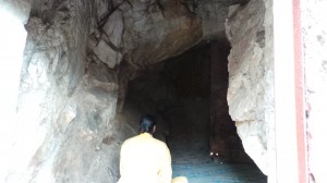 YOGADA member Meditating in the Caves