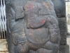 Cute little Ganesha sitting At his home on  the lap of his father