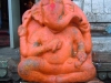 Devotees do abhishekam to Lord Ganesh here with Ganga waters.